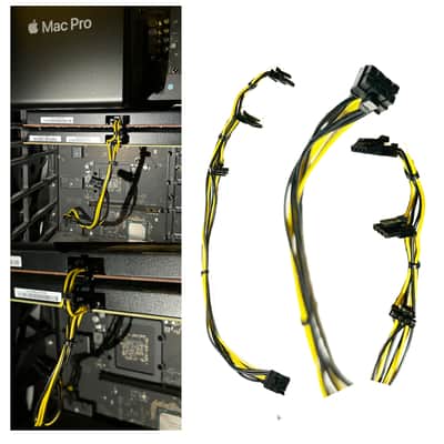 HDX 3 in 1 PCIE POWER CABLE FOR MAC PRO 2019+ image 2
