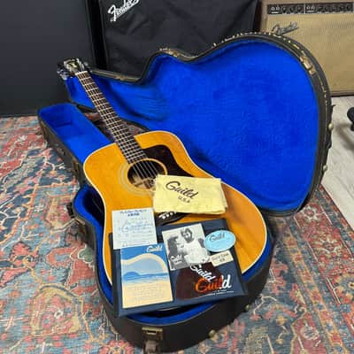 Guild D-40 NT Special Dreadnought Westerly RI w/OHSC & Docs - 1980 image 6