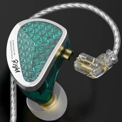 KZ AS16 PRO - 8 Drivers per side IEM in-ear monitors  - Black GREAT FOR DRUMMERS image 2