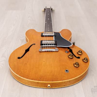 1958 Gibson ES-335 TDN Vintage Semi-Hollow Blonde Thin Top w/ PAFs, Case image 13