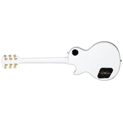 Epiphone "Inspired by Gibson Custom Shop" Les Paul Custom Guitar w/Hard Case - Alpine White image 5
