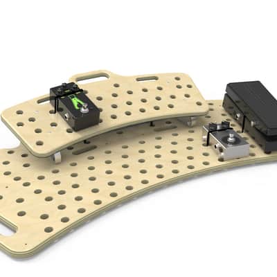 Holeyboard WIDE Classic Pedalboard - Curved Deck, 2 Levels, Lifetime Warranty image 1