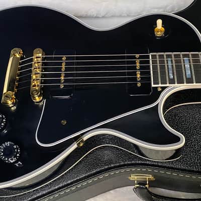 NEW! Gibson Les Paul Custom - Dealer Select - P90 Pick-Ups - VOS Ebony Finish - Custom Shop M2M - Authorized Dealer - 9.7 lbs - G07008 image 4