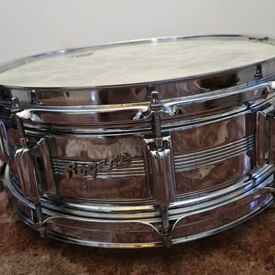 ROGERS DYNASONIC 5 X14" SNARE DRUM, COB, "BEAVERTAIL" LUGS, EXCEPTIONAL image 3