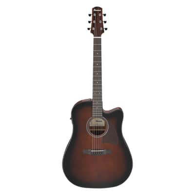 Used Ibanez AAD51CE Acoustic-Electric Guitar - Dark Violin Sunburst High Gloss image 2