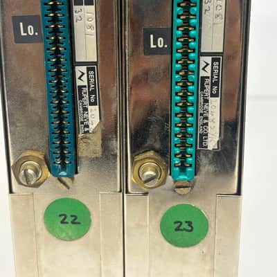 Vintage Neve 1081 4 band mic pre / eq pair. not reissue  in mercenary audio rack with psu…. fully serviced plug and play image 6