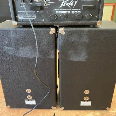 1980’s Peavey PA-200 W/2 2x10 Speakers- Black image 6