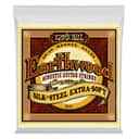 Earthwood Silk & Steel Ex-Soft 80/20 Bronze Acoustic Guitar String Set 10-50 Gauge 80-Cu+20-Zn Wrap Wire-Wnd On Silk Over Steel Core