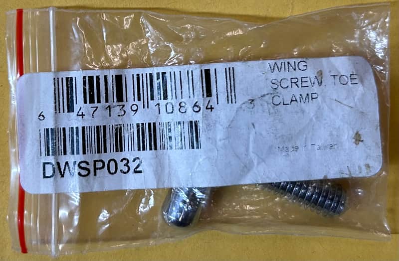 DW DWSP032 Toe Clamp Block Wing Screw - Chrome image 1
