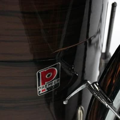 Premier Mahogany Duroplastic Kit with Royal Ace Snare 20,12,16,14 1960s image 8