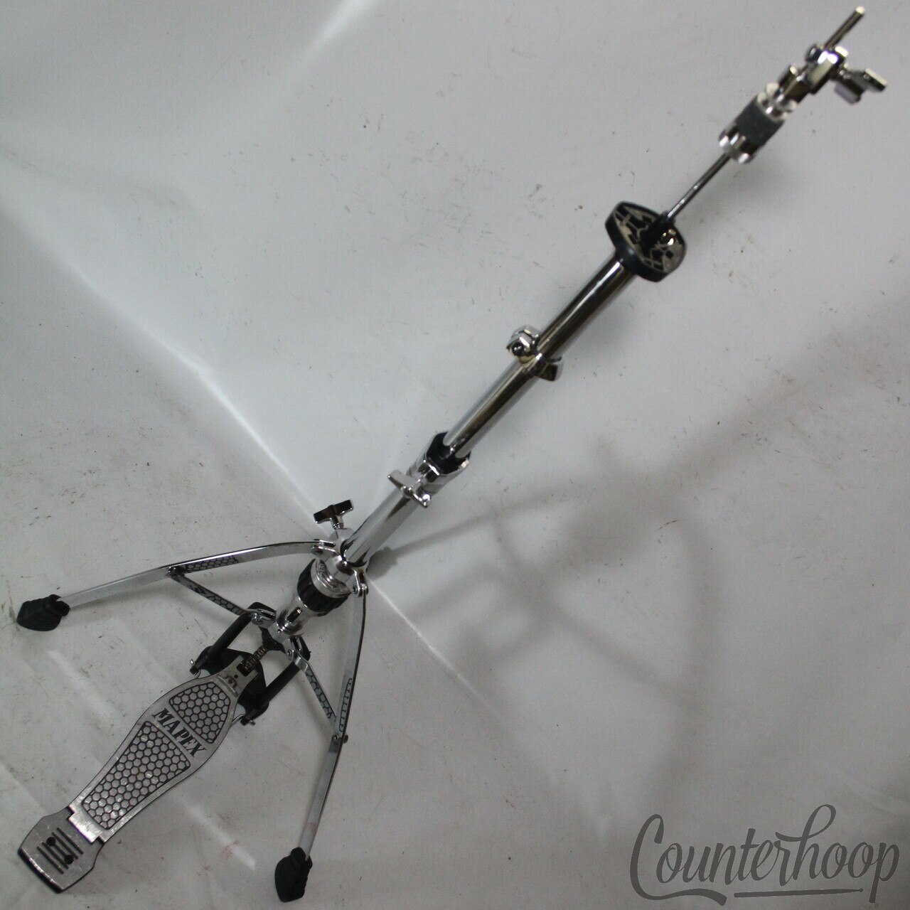 Mapex Hi-Hat Cymbal Stand Chrome Single-Brace Tripod Foot Pedal +Clutch — main photograph