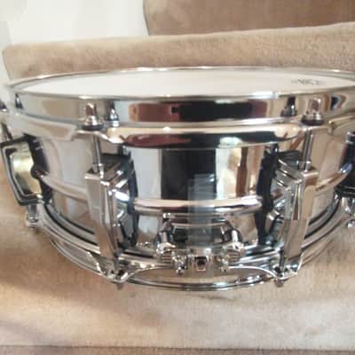 Ludwig LM 400 Supraphonic snare drum, blue/olive badge - mint open box! image 10