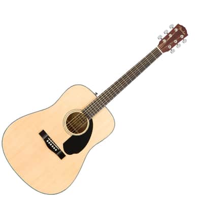 Fender CD-60S Dreadnought Acoustic Guitar - Natural w/ Walnut FB image 1