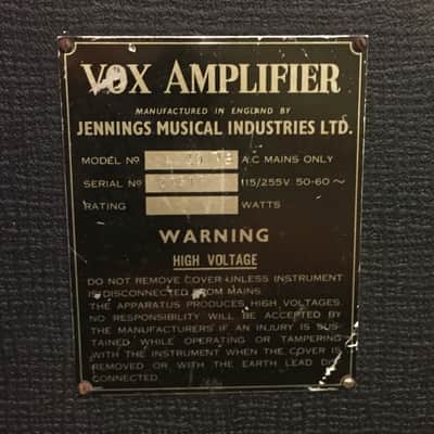 Vox AC30 Top Boost 1965 Black Tolex image 14
