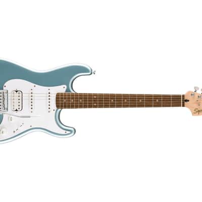 SQUIER - Affinity Series Stratocaster Junior HSS  Laurel Fingerboard  White Pickguard  Ice Blue Metallic - 0378180583 image 1