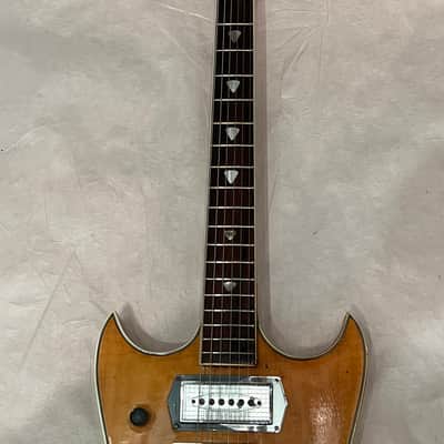 Airline Barney Kessel Swingmaster P-5 Hollowbody Electric Guitar 1960"s Natural image 4