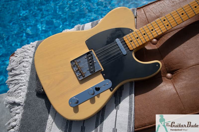 Fender TL52-TX MIJ '52 Telecaster Reissue - Off White Blonde - Premium Ash Body & USA Texas Special PU's - Pro Set Up! image 1