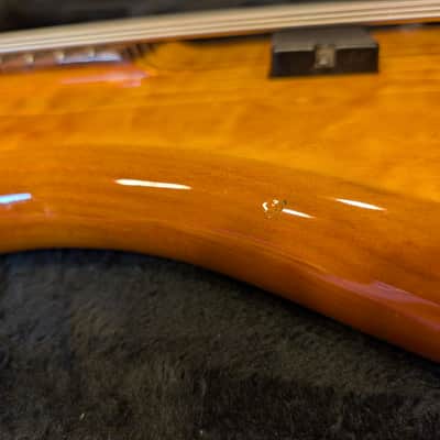 Spector NS2000/5 Neck-Through 5-String | Amber Quilt | EMG BQC Preamp | Spector Case image 4