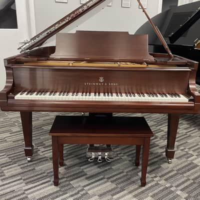 Steinway Model M 5'7" Grand Piano 1924 (Restored) - Satin Mahogany image 3