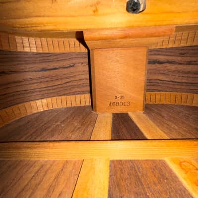 1985 Martin D35 Dreadnought Acoustic X-Braced - Natural image 25