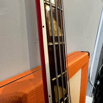 Vintage 1970s Hondo II HRB-2S Rickenbacker 4001 Fireglo Sunburst Bass Guitar image 11