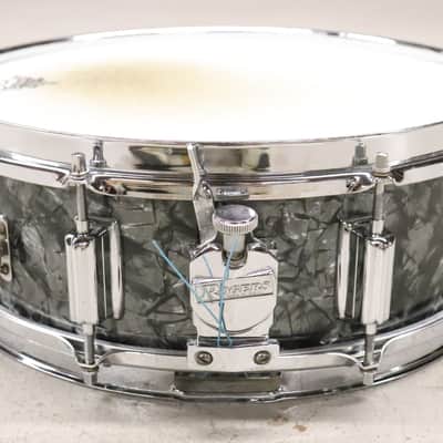 Rogers 5x14" Powertone 8 Lug Snare Vintage 1960's Black Diamond Pearl image 4