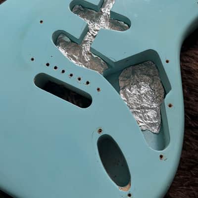 1978 Fender Stratocaster 3-Bolt Body - Sonic Blue Refin image 2