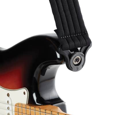 Planet Waves 50BAL01 Auto Lock Guitar Bass Strap, Black Padded Stripes image 7