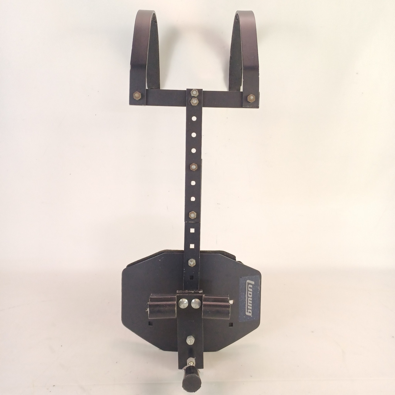 Ludwig Black Marching Snare Drum Harness Carrier Block Logo USA Parade Mount — main photograph