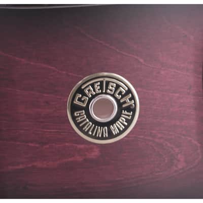 Gretsch Catalina Maple 14" x 6" Snare Drum – Satin Deep Cherry Burst – Mint image 5