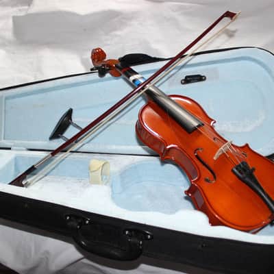 Unbranded No Name 1/4 Violin with bow 6-7 yo apr25 #10 1/4 2000-Present image 1