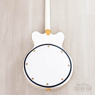 1972 Gretsch White Falcon Stereo 7595 Vintage Double Cutaway Guitar w/ Case, Art Wiggs image 3