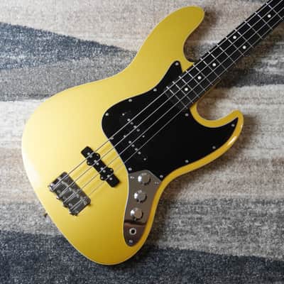 2013 Fender Japan Aerodyne Jazz Bass AJB Shoreline Gold Matching Headstock MIJ FSR Limited Color image 2