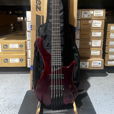 Ibanez EHB Ergonomic Headless 5-string Bass Guitar - Stained Wine Red Low Gloss