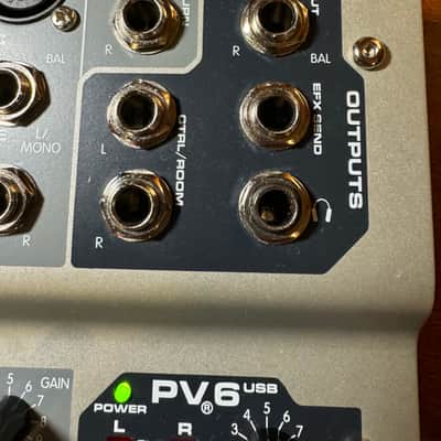 Peavey Pv6 PV 6 usb analog 4 channel small mixer image 6
