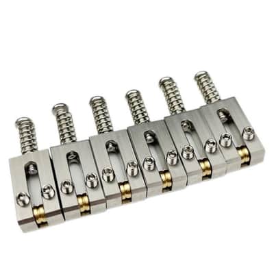 Japanese-made Stainless Steel Electric Guitar Bridge Roller Saddles String Saddles 10.5M image 1