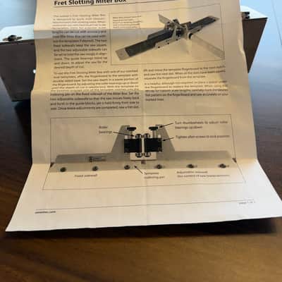 StewMac Fret Slotting Miter Box w/ Japanese Saw 2020s image 6