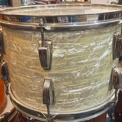 Ludwig 9x13Transition Badge tom 1958 - White marine pearl image 12