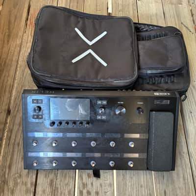 Line 6 Helix Floor 2015 - Present - Black electric guitar modulator multi effect pedal system image 25