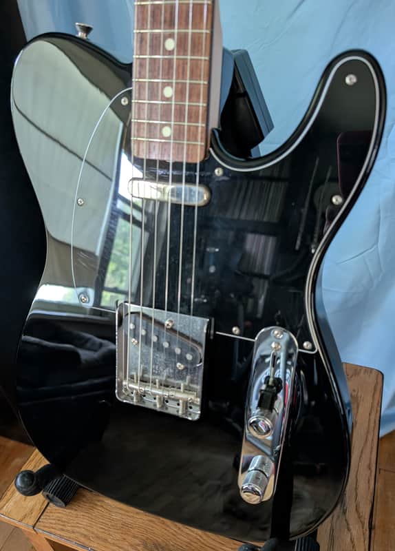 Fender MIJ Traditional '70s Telecaster Ash with Rosewood Fretboard 2017 - 2020 Black w/case image 1