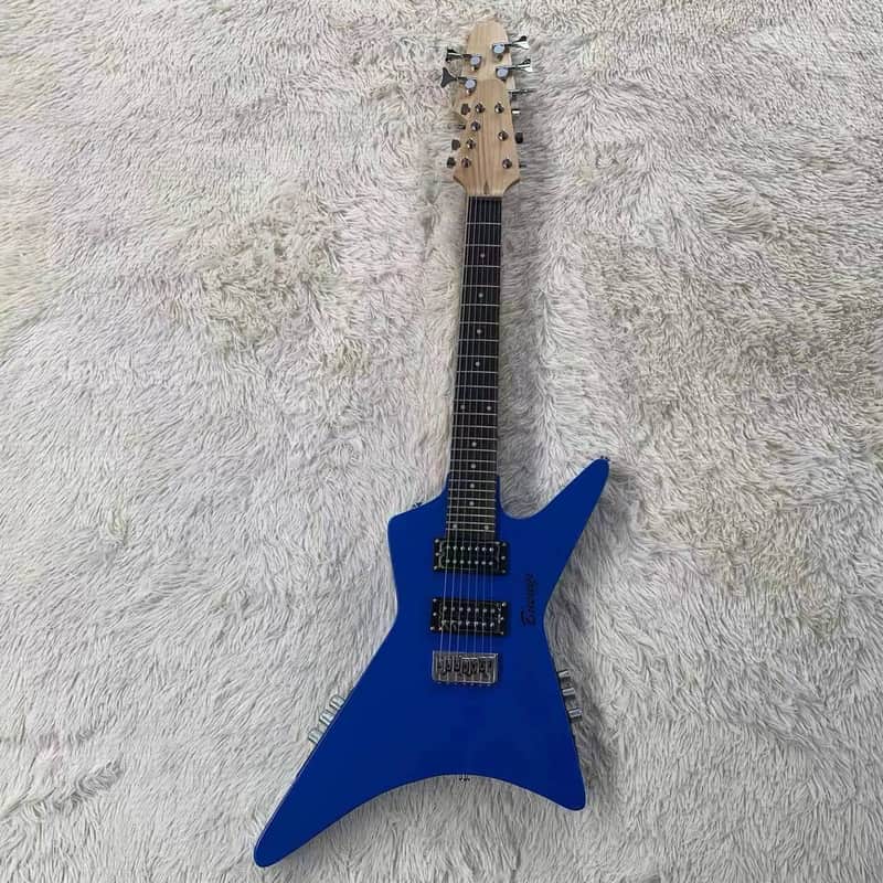 7 String Guitar/ 5 String Fretless Bass Busuyi Double- Sided Double Neck Guitar + Bag image 1