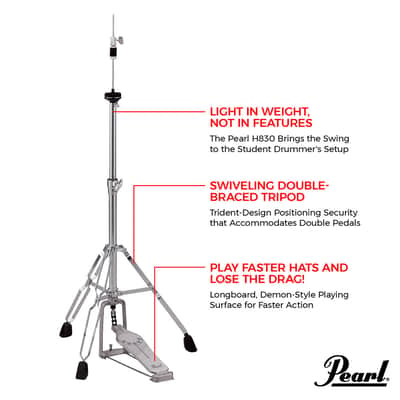 Pearl H-830 Hi-Hat Stand image 9