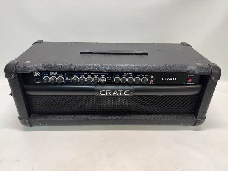Crate GT1200H 3-Channel 120-Watt Solid State Guitar Amp Head 2000s - Black image 1