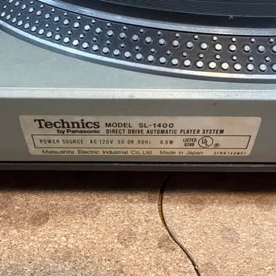 technics sl 1400 turntable Direct Drive Automatic Silver Vinyl Record Player image 12