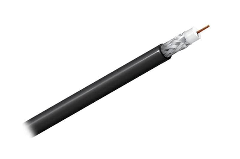 (Mint) Belden 1505A-500-BLACK Wire RG-59/U 20awg 500ft image 1