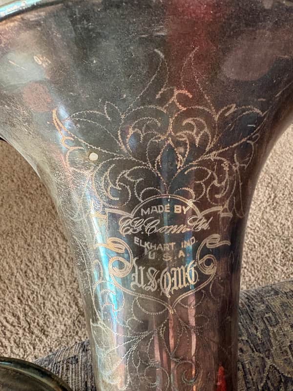 Conn Euphonium 1921 - Silver plate image 1