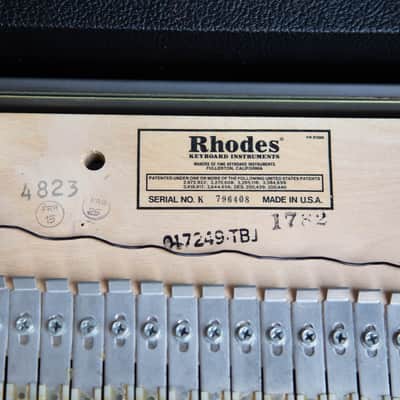 1982 Rhodes Mark II Stage 73-Key Electric Piano w/ Original Road Case (Super Clean!) image 6