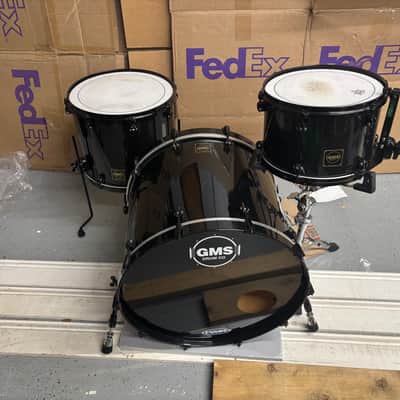 GMS Custom Black SE Drum Set 22-13-16 image 2