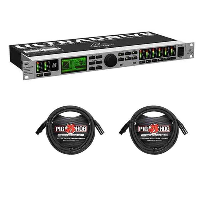 Behringer Ultradrive DCX2496LE 24-Bit/96 kHz Digital Loudspeaker Management System - With 2 Pack 15' 8mm XLR Microphone Cable image 1