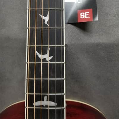 PRS SE P20E Tonare Parlor with Fishman Sonitone Pickup Fire Red Burst image 5